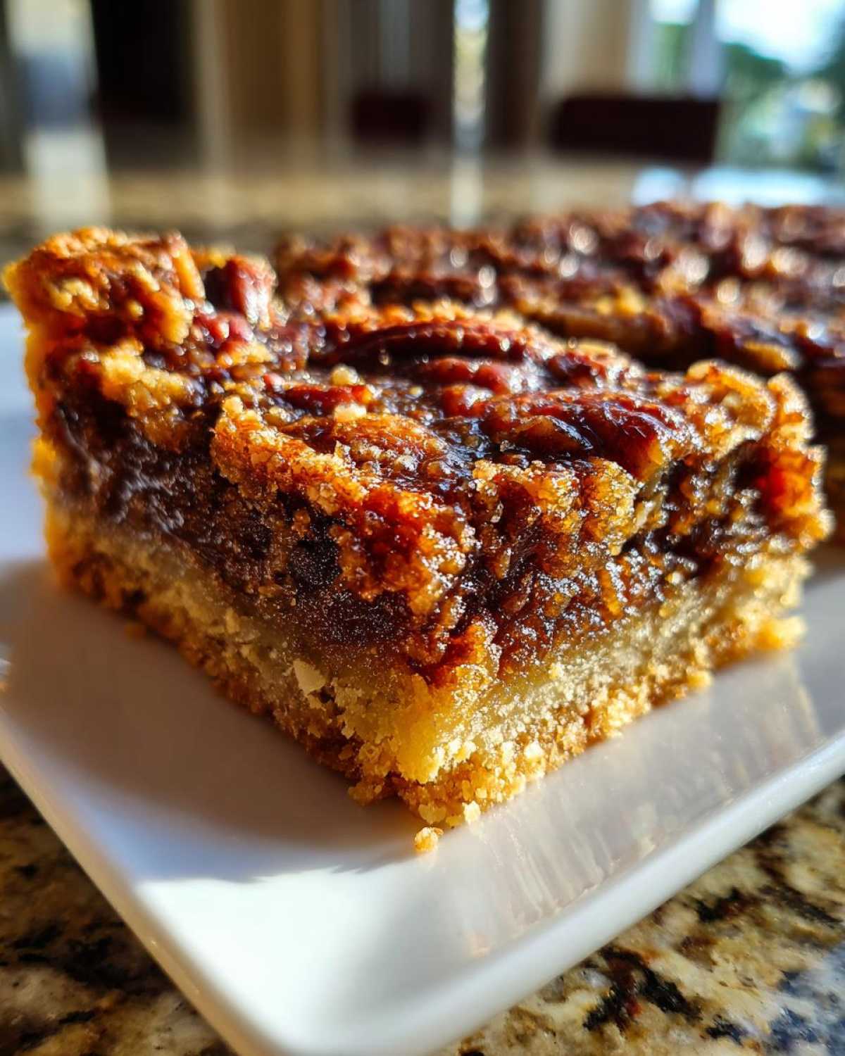 Classic Buttery Pecan Pie Bars Dessert - detail 1