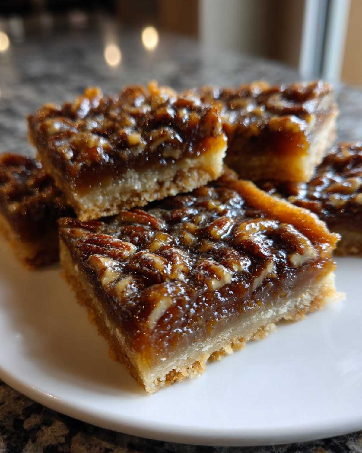 Classic Buttery Pecan Pie Bars Dessert - detail 2