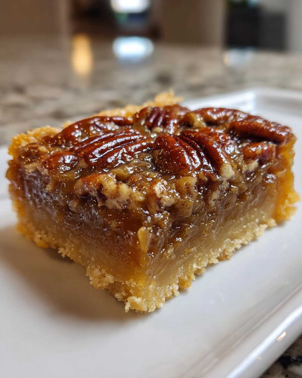 Classic Buttery Pecan Pie Bars Dessert - detail 3