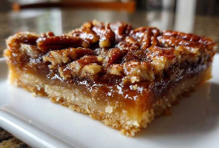 Classic Buttery Pecan Pie Bars Dessert
