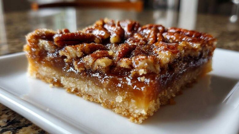 Classic Buttery Pecan Pie Bars Dessert