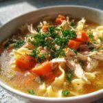 Classic Chicken Noodle Soup (Flu-Fighting Comfort)
