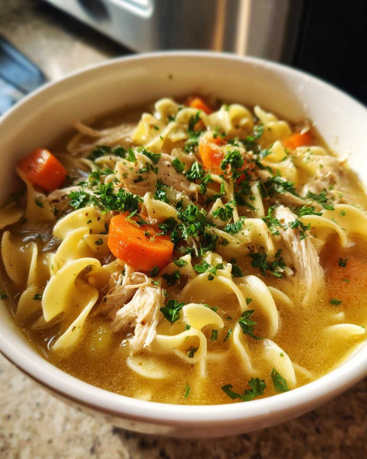Classic Chicken Noodle Soup with Vegetables - detail 1