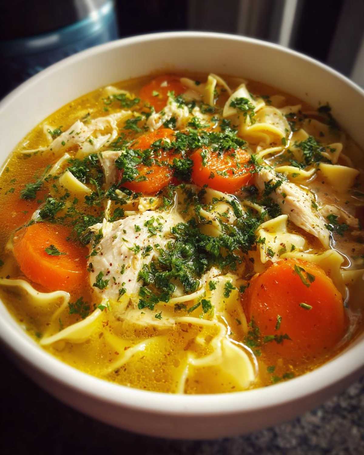 Classic Chicken Noodle Soup with Vegetables - detail 3