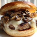 Classic Swiss Burger with Mushrooms