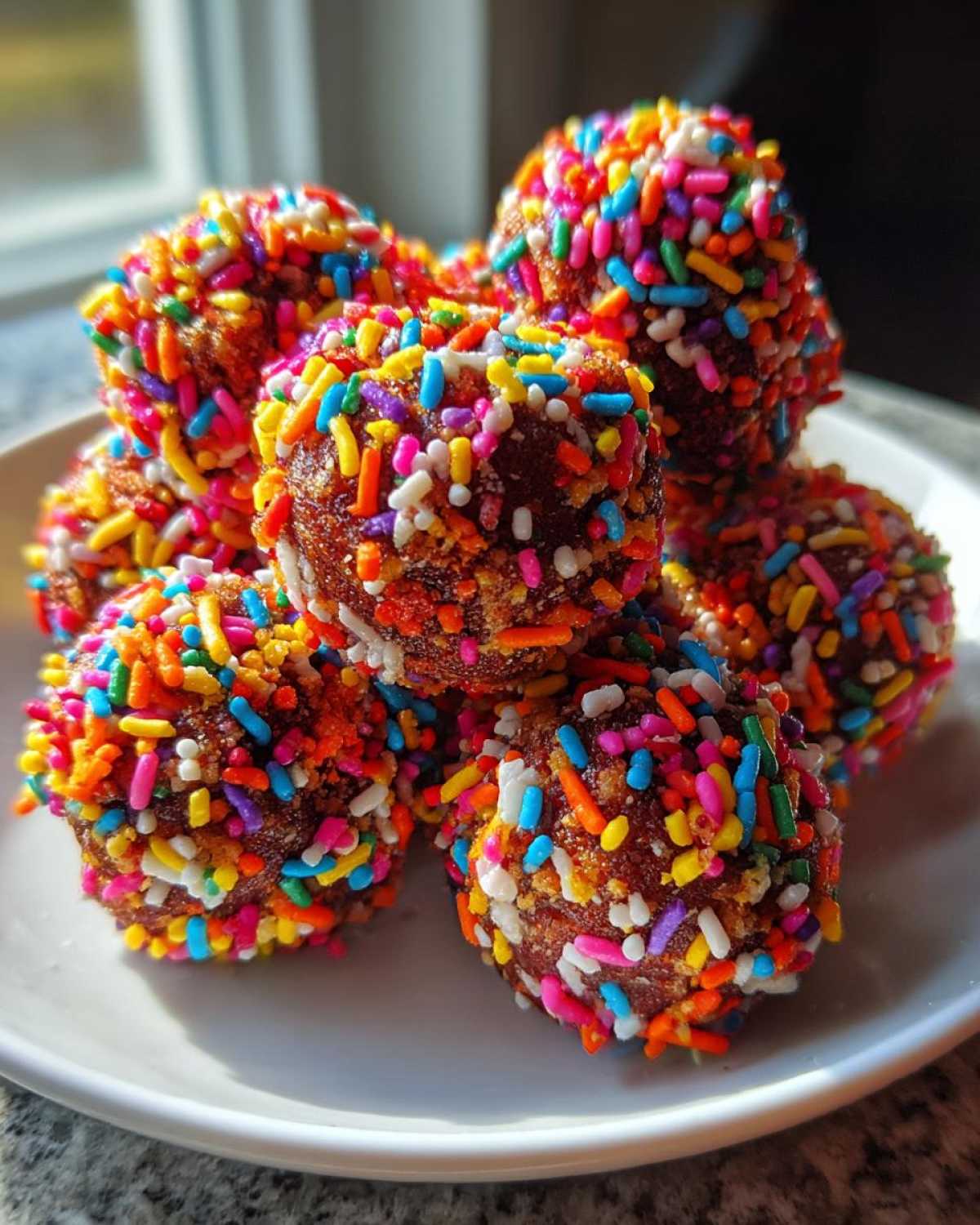 Cookie Dough Truffles with Sprinkles - detail 1