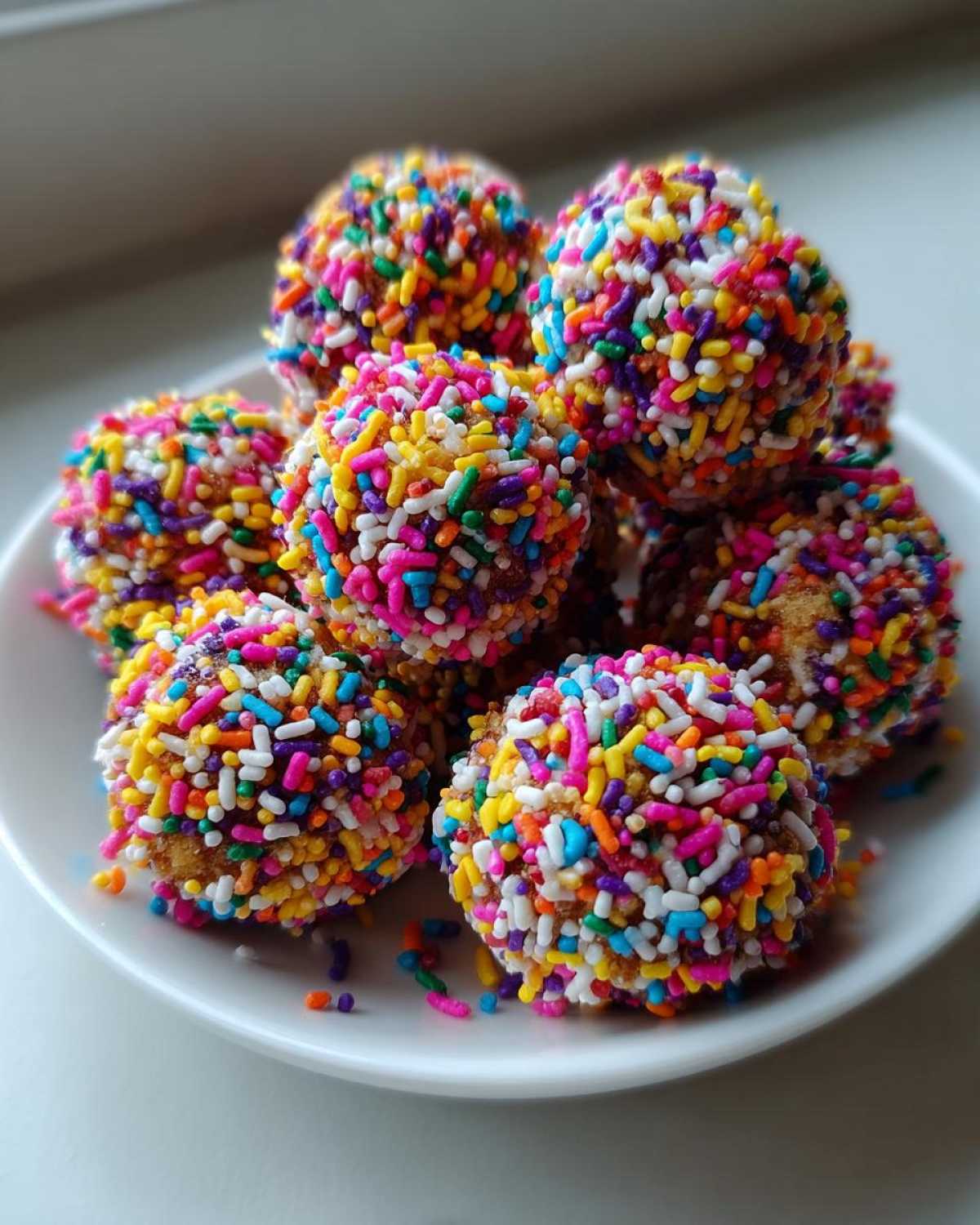 Cookie Dough Truffles with Sprinkles - detail 2