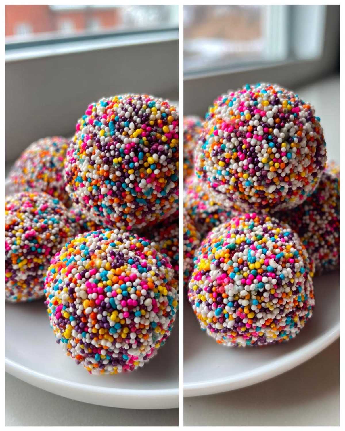 Cookie Dough Truffles with Sprinkles - detail 3