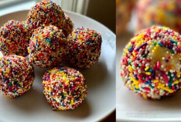 Cookie Dough Truffles with Sprinkles