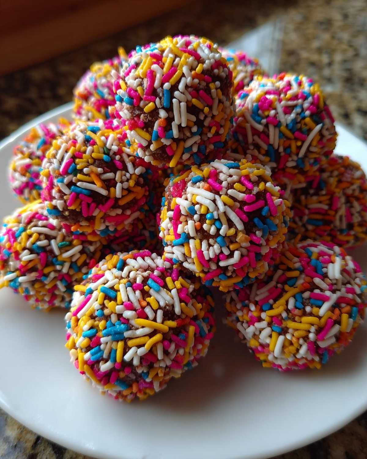 Cookie Dough Truffles with Sprinkles - detail 4