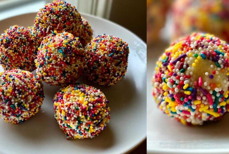 Cookie Dough Truffles with Sprinkles