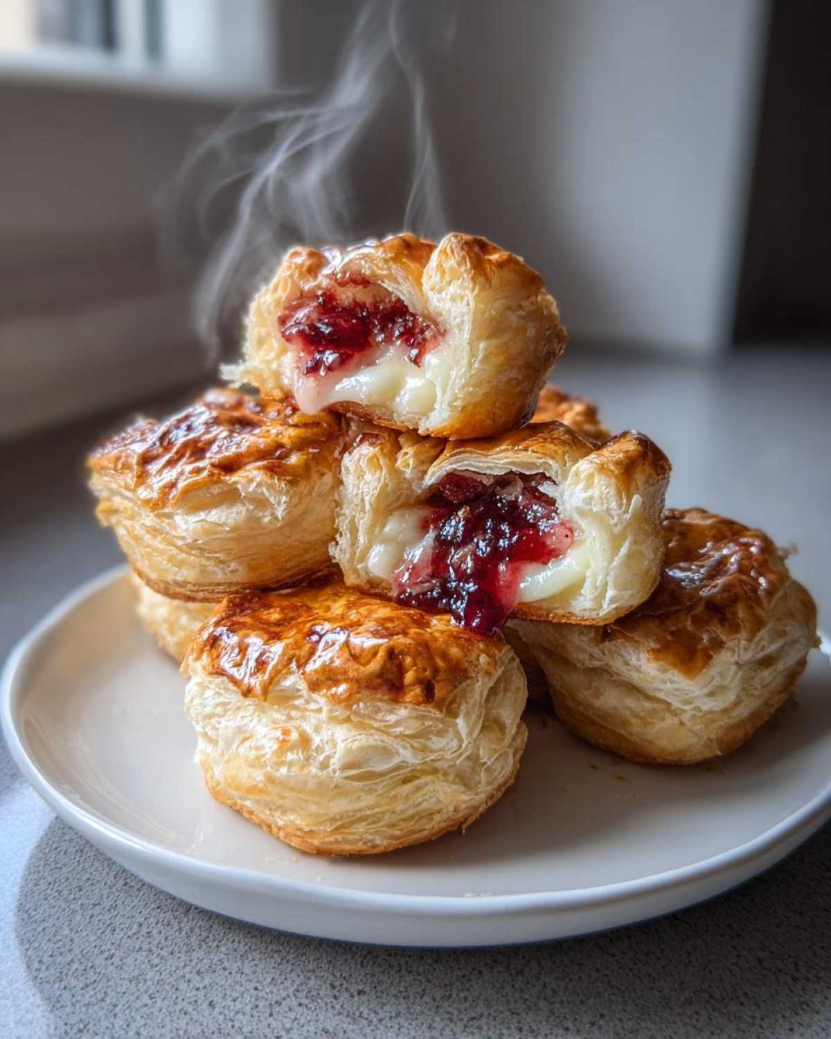 Cranberry Brie Bites with Puff Pastry - detail 2