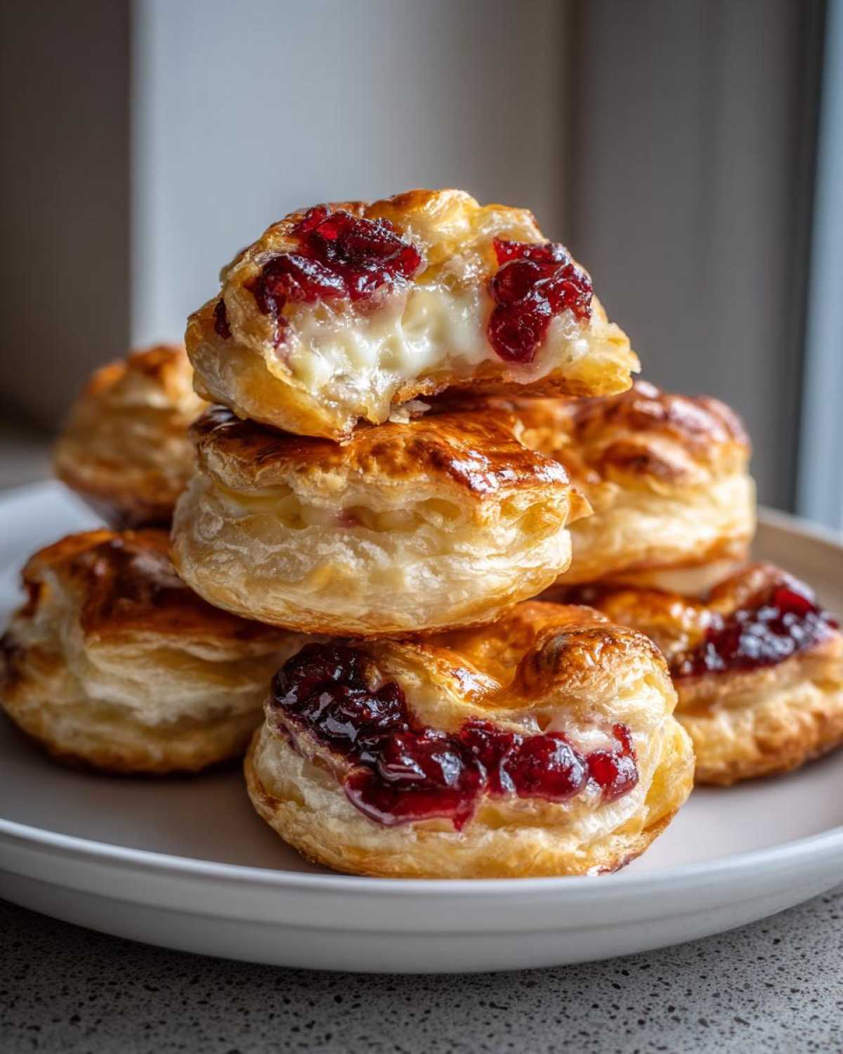 Cranberry Brie Bites with Puff Pastry - detail 3