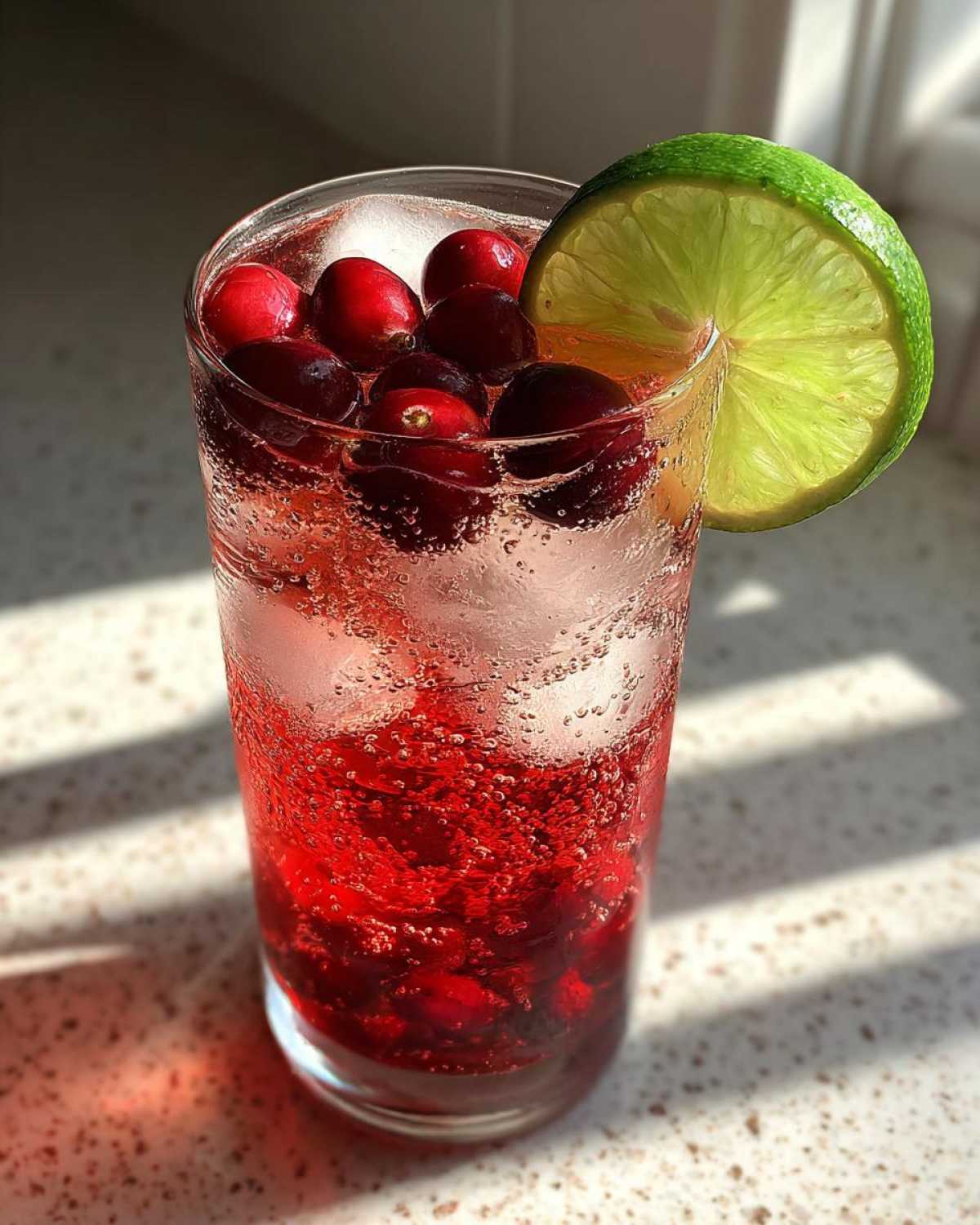 Cranberry Ginger Mocktail (Holiday Refreshment) - detail 1