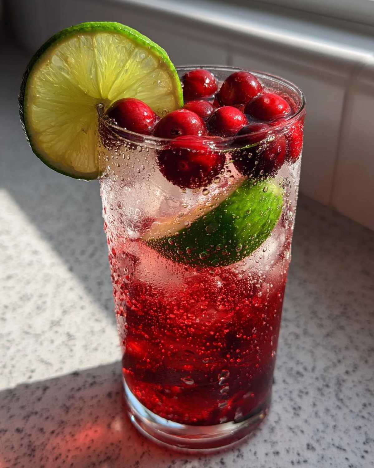 Cranberry Ginger Mocktail (Holiday Refreshment) - detail 2