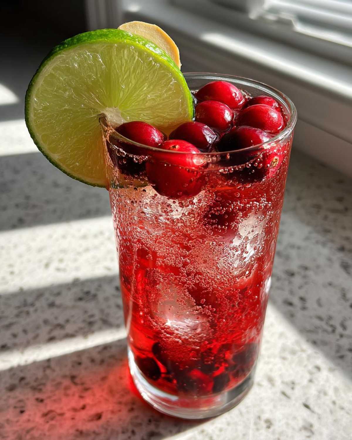 Cranberry Ginger Mocktail (Holiday Refreshment) - detail 3