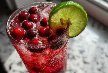 Cranberry Ginger Mocktail (Holiday Refreshment)