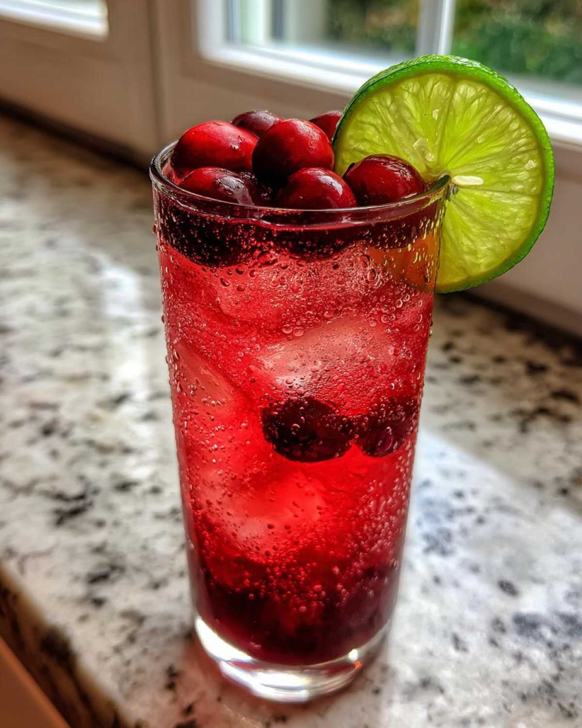 Cranberry Ginger Mocktail (Holiday Refreshment) - detail 4