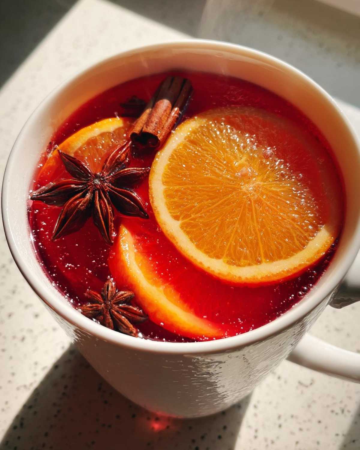 Cranberry Orange Mulled Cider with Spice - detail 2