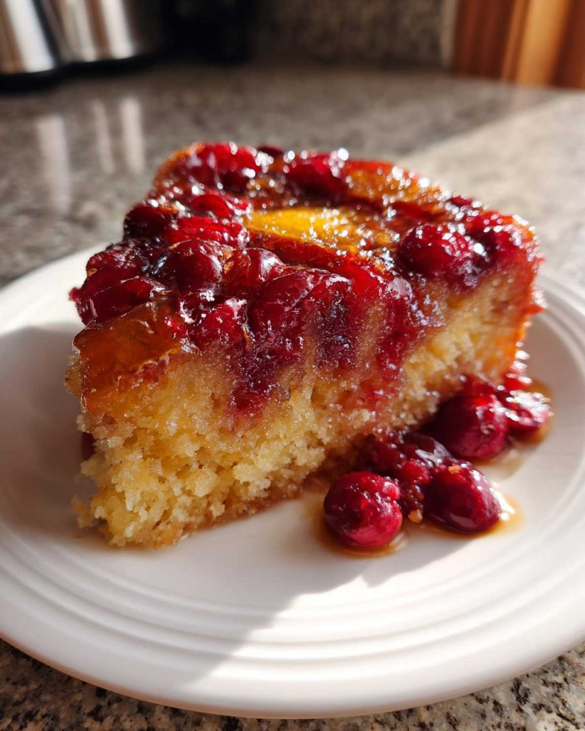 Cranberry Orange Upside-Down Cake (Winter Citrus Zing) - detail 3