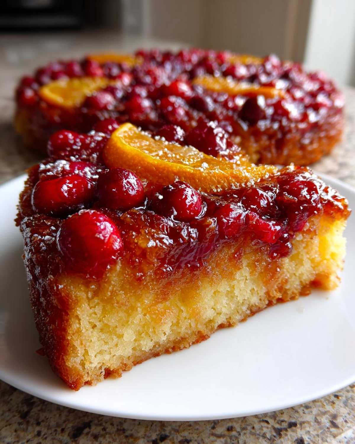 Cranberry Orange Upside-Down Cake (Winter Citrus Zing) - detail 4