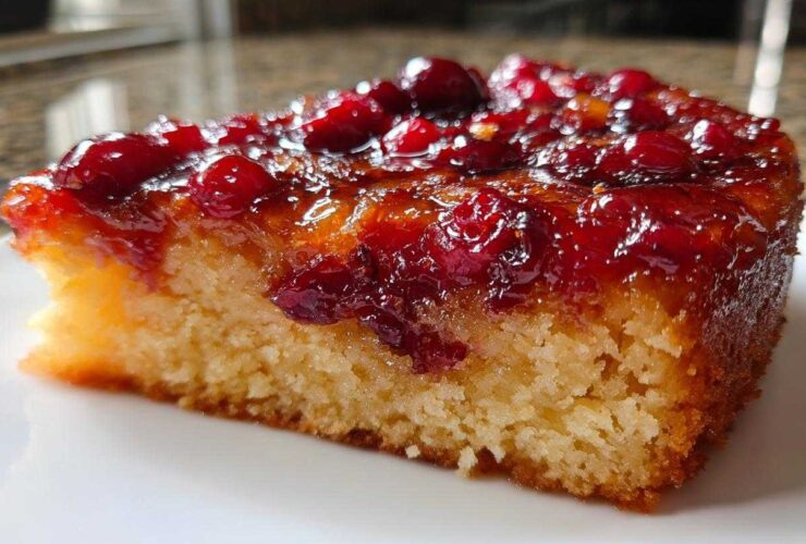 Cranberry Orange Upside-Down Cake (Winter Citrus Zing)