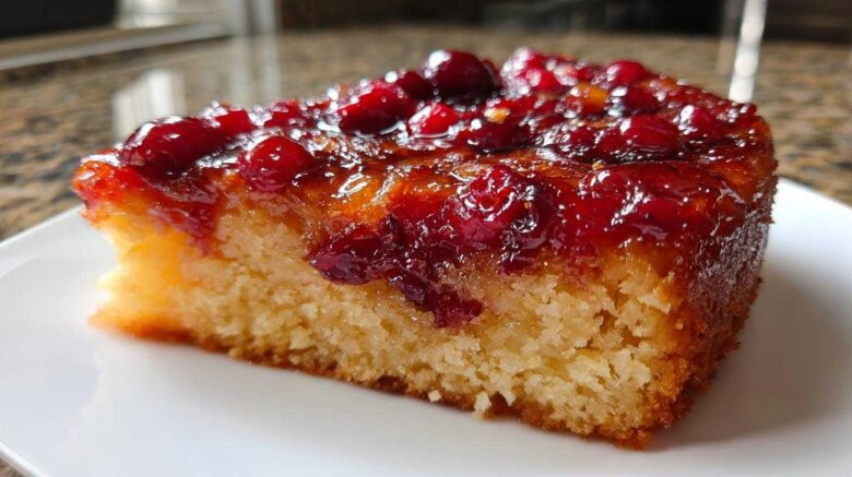 Cranberry Orange Upside-Down Cake (Winter Citrus Zing)