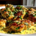 Creamy Lemon Garlic Chicken Skillet