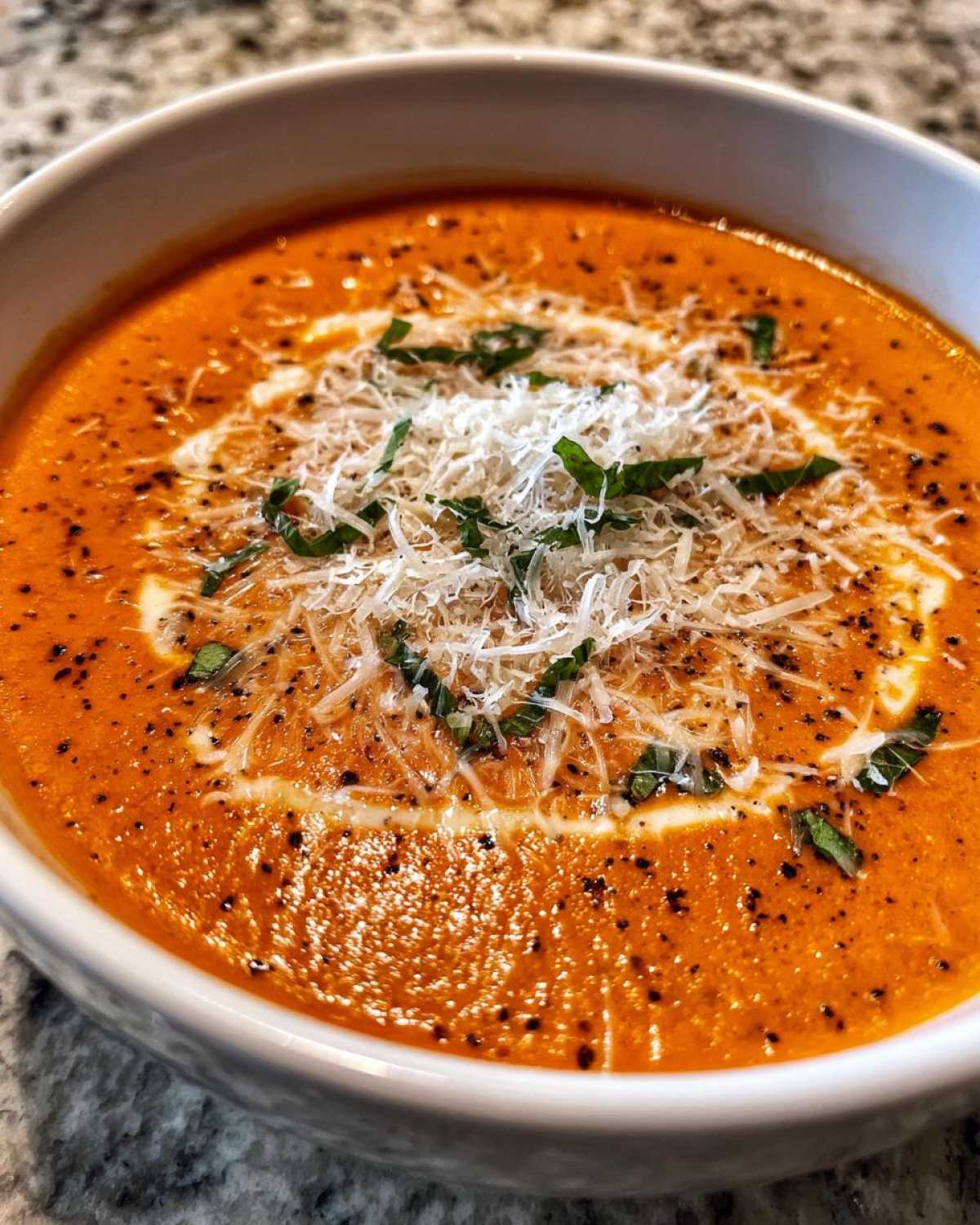 Creamy Tomato Basil Soup with Parmesan - detail 4