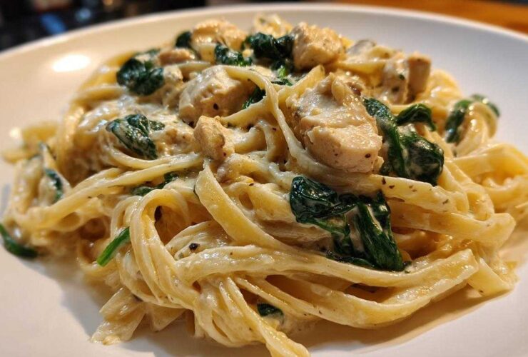 Creamy Tuscan Garlic Pasta with Spinach