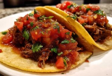 Crispy Smash Beef Tacos with Salsa