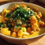 Curried Cauliflower Chickpea Stew with Coconut Milk