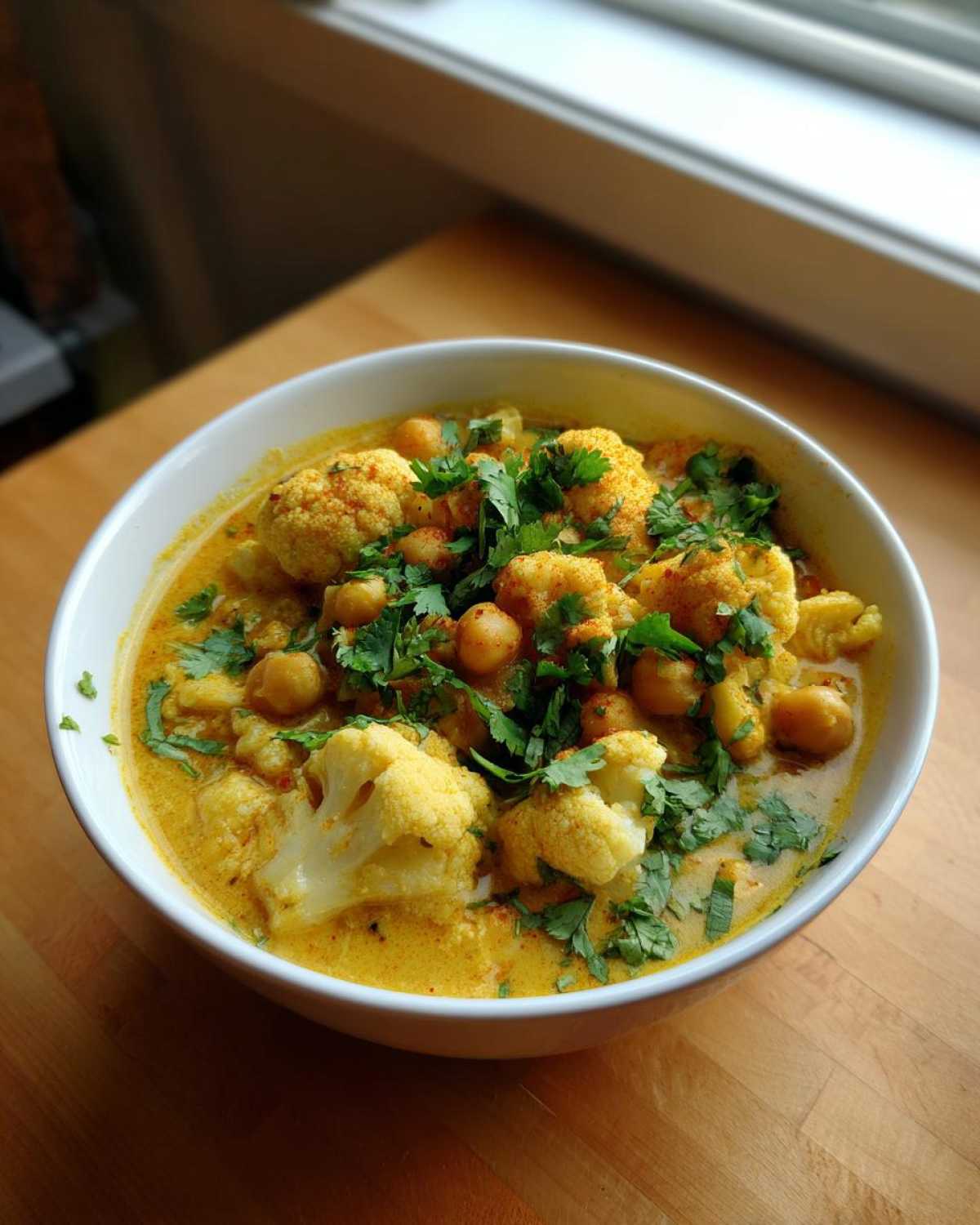 Curried Cauliflower Chickpea Stew with Coconut Milk - detail 4