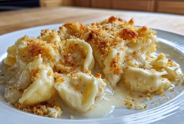 Easy Tortellini Alfredo Bake (Store-Bought Hack)