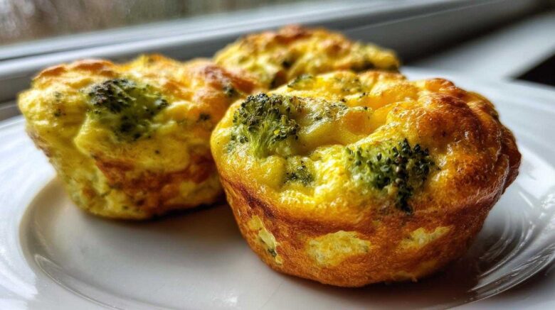 Egg Muffins with Broccoli Cheddar