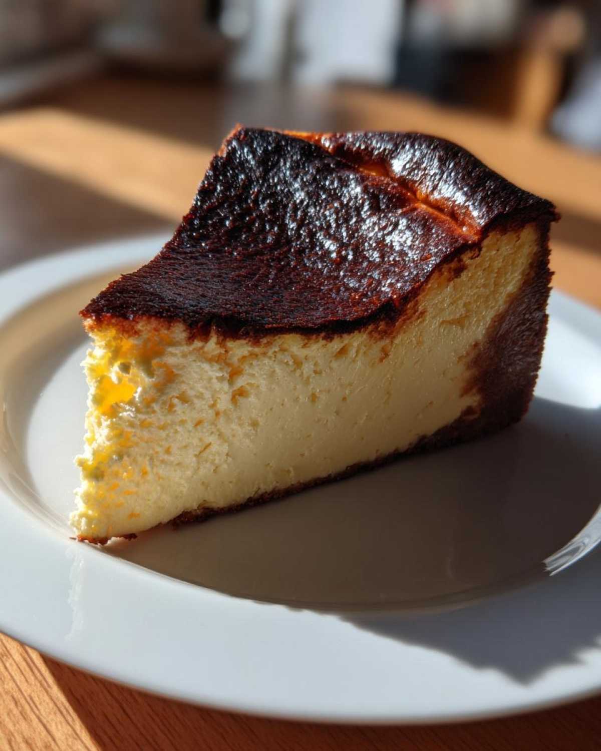 Eggnog Basque Cheesecake (Holiday Twist on a Trend) - detail 3