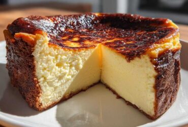Eggnog Basque Cheesecake (Holiday Twist on a Trend)