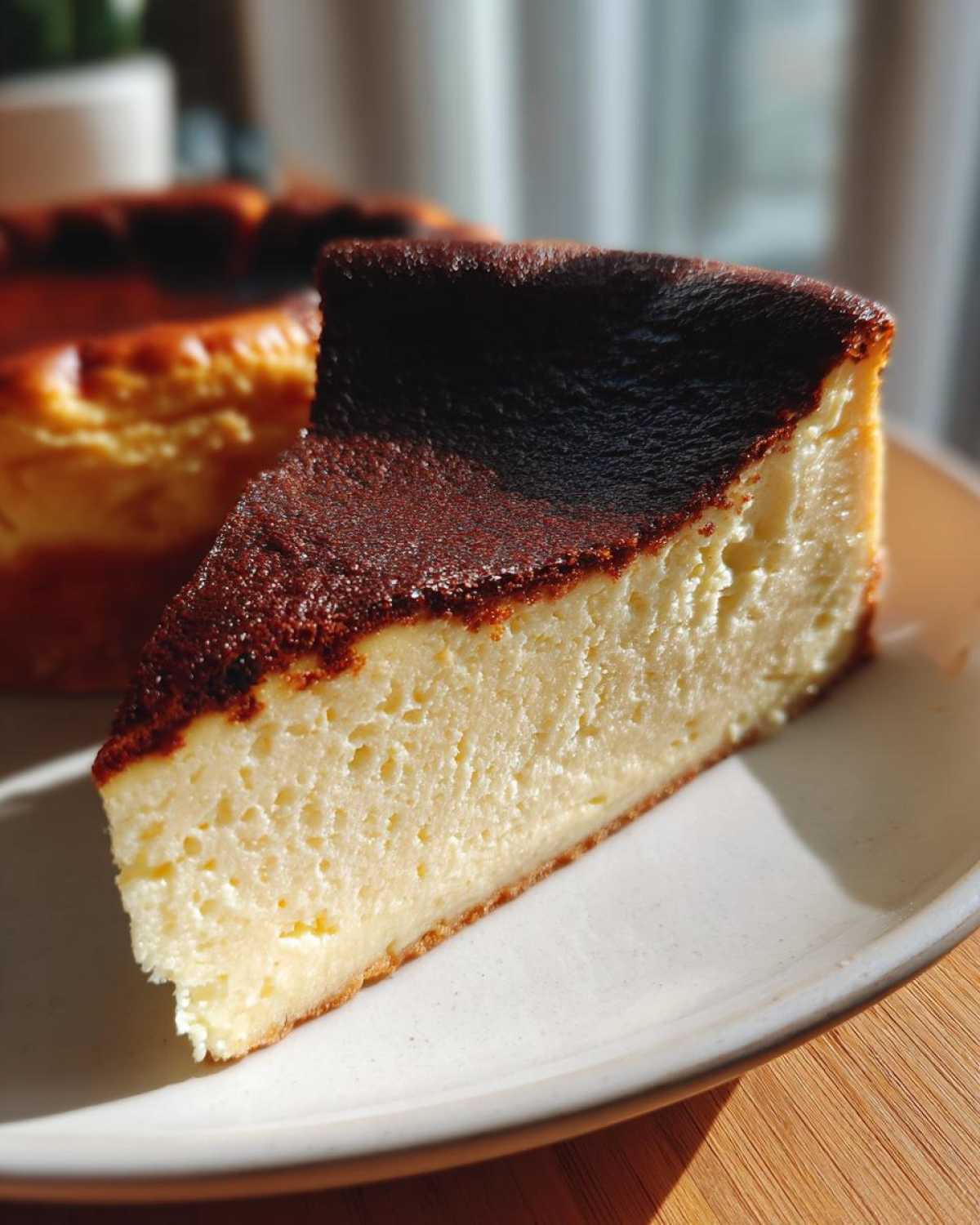 Eggnog Basque Cheesecake (Holiday Twist on a Trend) - detail 4