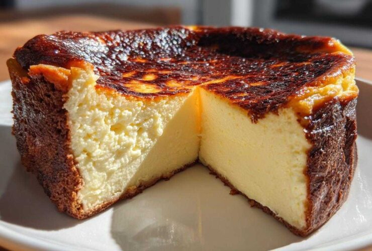 Eggnog Basque Cheesecake (Holiday Twist on a Trend)