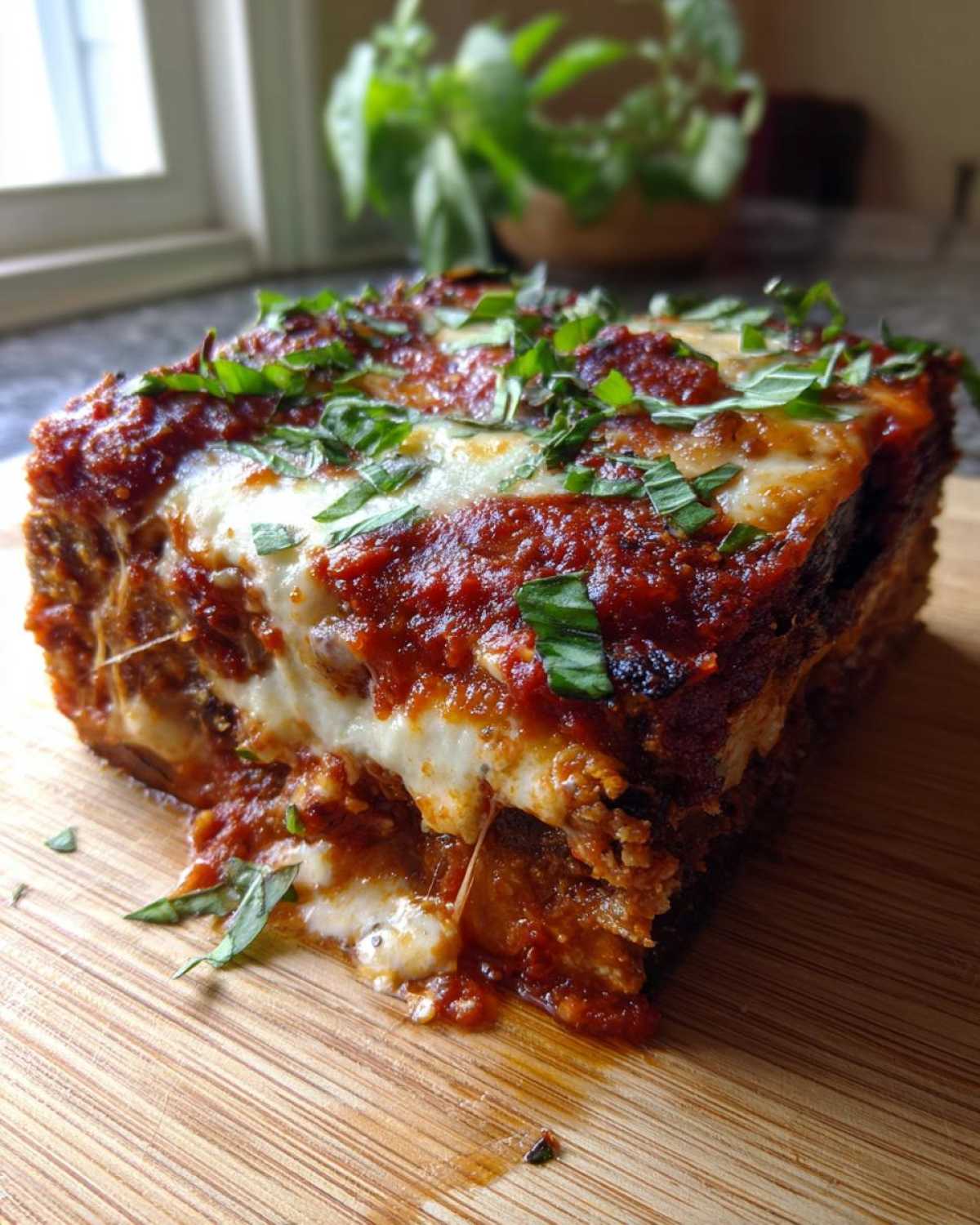 Eggplant Parmesan Bake with Mozzarella - detail 2