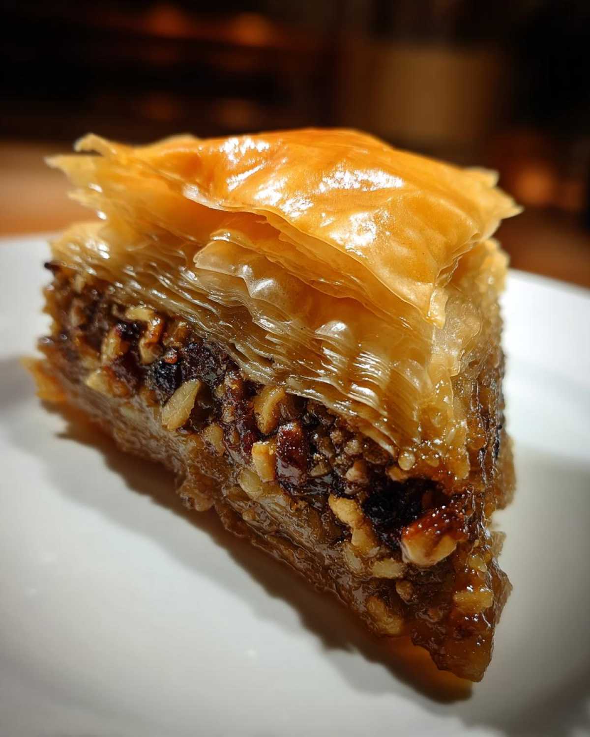 Fig Walnut Baklava with Honey - detail 3
