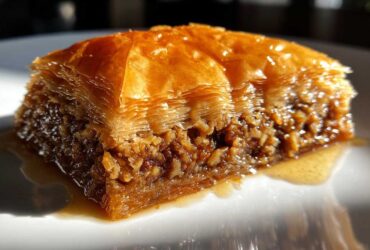 Fig Walnut Baklava with Honey