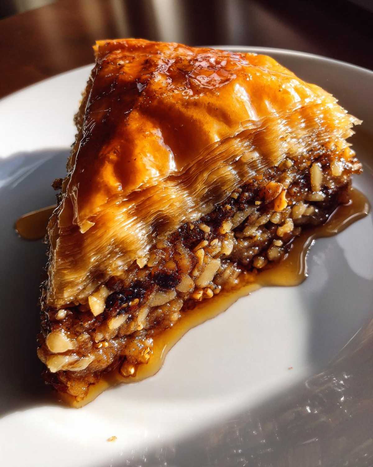 Fig Walnut Baklava with Honey - detail 4