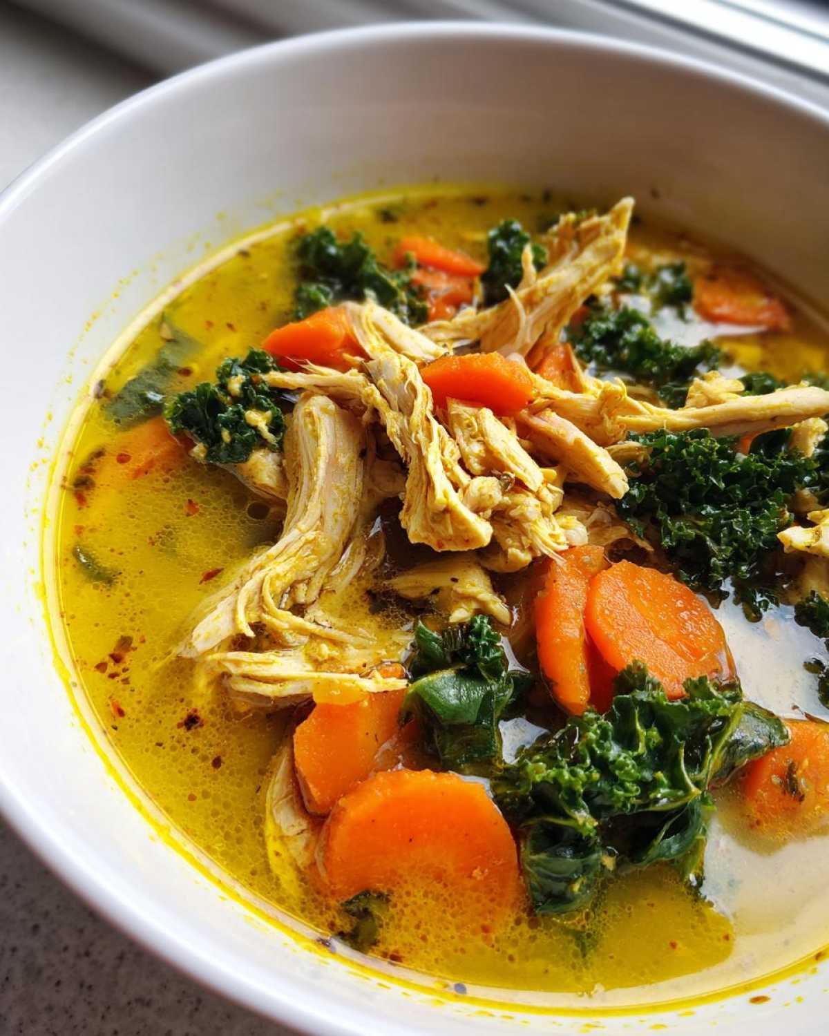 Flu-Fighting Turmeric Chicken Soup (Winter Wellness) - detail 1