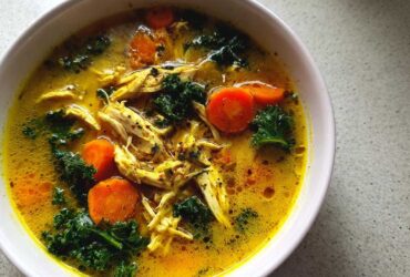 Flu-Fighting Turmeric Chicken Soup (Winter Wellness)