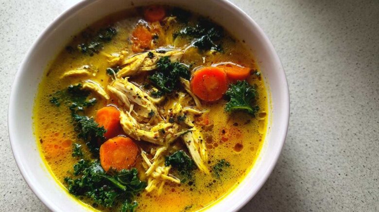 Flu-Fighting Turmeric Chicken Soup (Winter Wellness)