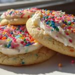Frosted Sugar Cookies with Sprinkles