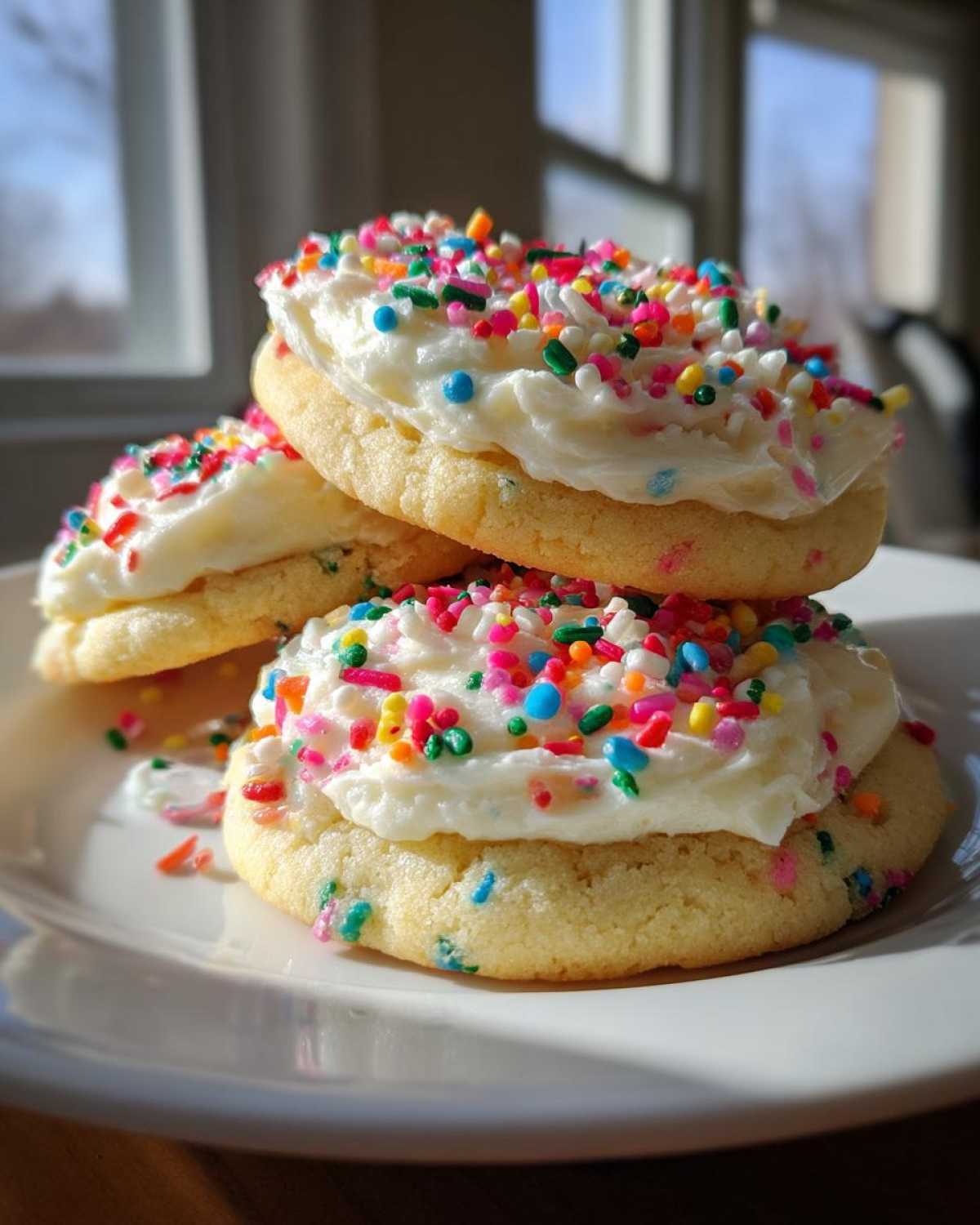 Frosted Sugar Cookies with Sprinkles - detail 3