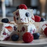 Frozen Yogurt Bark with Berries (Healthy Sweet Snack)
