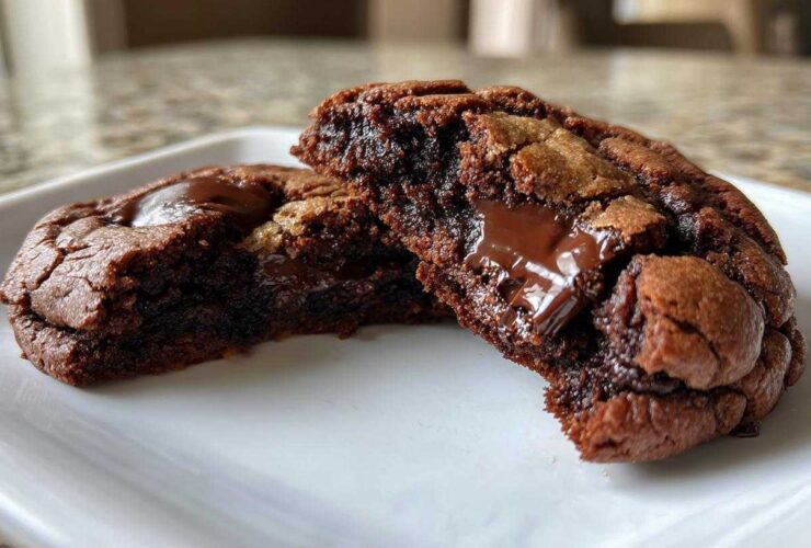 Fudgy Peanut Butter Chocolate Chip Cookies